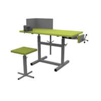 Верстак ученический комбинированный с тисками и струбциной, с защитным экраном и табуретом - fgospostavki.ru - Казань