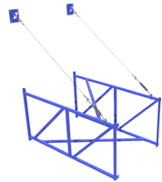 Ферма баскетбольная вынос 2 метра для щита из оргстекла 1,8х.1,05 метра - fgospostavki.ru - Казань
