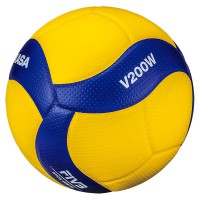 Мяч волейбольный Mikasa V200W (размер 5, синтетическая кожа, профессиональный) - fgospostavki.ru - Казань