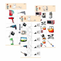 Комплект из 10 карточек "Обучающий калейдоскоп для ДО. Эксперимент. Электричество" - fgospostavki.ru - Казань