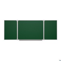 Доска аудиторная трехэлементная магнитная зеленая полимерная (3400*1000) - fgospostavki.ru - Казань