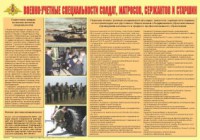 Плакат "Военно-учетные специальности солдат, матросов, сержантов и старшин" - fgospostavki.ru - Казань