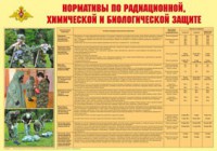 Плакат "Нормативы по радиационной, химической и биологической защите" - fgospostavki.ru - Казань