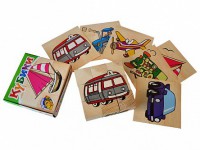 Набор кубиков "Сложи рисунок: транспорт" - fgospostavki.ru - Казань