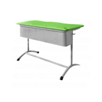 Школьный двухместный стол с перфорированным экраном - fgospostavki.ru - Казань