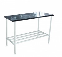 Стол на металлическом каркасе с продольными стяжками 600*1800*750(900) - fgospostavki.ru - Казань