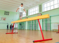 Бревно гимнастическое напольное постоянной высоты (700 мм) (5 м) - fgospostavki.ru - Казань
