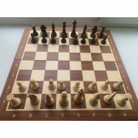 Шахматные фигуры Стаунтон Премиум № 5 со складной турнирной доской - fgospostavki.ru - Казань