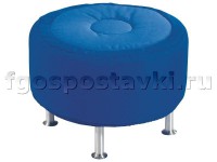 Пуф круглый на хромированных ножках - fgospostavki.ru - Казань