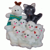 Набор перчаточных кукол "Волк и семеро козлят" - fgospostavki.ru - Казань