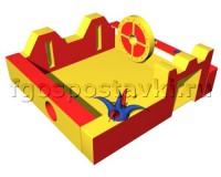 Игровой бассейн "Замок" с аппликациями и дополнительными игровыми элементами - fgospostavki.ru - Казань