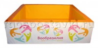 Сухой бассейн "Вообразилия" квадратный с шелкографией - fgospostavki.ru - Казань