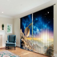 Комплект светонепроницаемых штор "Космическая история" - fgospostavki.ru - Казань