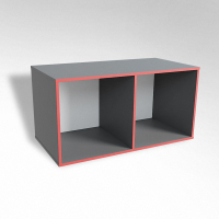 Открытая настенная полка-2-х секционная ТР2 ЛДСП  - fgospostavki.ru - Казань