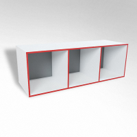 Открытая настенная полка-3-х секционная ТР3 ЛДСП  - fgospostavki.ru - Казань