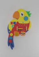 Бизиборд «Разноцветный попугай» - fgospostavki.ru - Казань