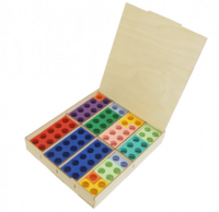 Нумирошка. Набор цветных пластиковых форм 80 шт. в коробке по методике Нумикон - fgospostavki.ru - Казань