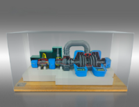 Наглядный макет "Разрез паровой турбины ТЭЦ" - fgospostavki.ru - Казань