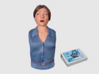 Тренажер-манекен взрослой пострадавшей женщины "Ирина" (голова, торс) для отработки приемов сердечно-легочной реанимации - fgospostavki.ru - Казань