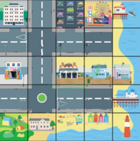 Тематическое поле-маршрутизатор «На берегу моря» для мини-робота Bee-Bot/Blue-Bot - fgospostavki.ru - Казань