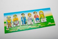 Набор пальчиковых кукол "Семья" 6 штук - fgospostavki.ru - Казань