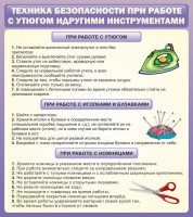 Стенд "Техника безопасности при работе с утюгом" - fgospostavki.ru - Казань