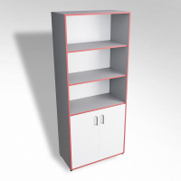 Шкаф широкий открытый с закрытой тумбой ТР2 ЛДСП - fgospostavki.ru - Казань