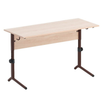 Стол ученический двухместный  регулируемый на плоскоовальной трубе - fgospostavki.ru - Казань