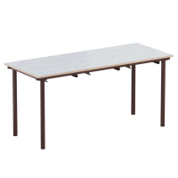 Стол обеденный 6-местный под табуретки на круглой трубе - fgospostavki.ru - Казань