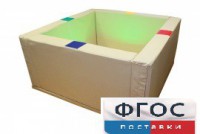 Сухой бассейн интерактивный с кнопками-переключателями (150х150х66 сантиметров) - fgospostavki.ru - Казань