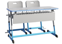 Парта NOMAD V двухместная регулируемая по высоте с антивандальной кромкой - fgospostavki.ru - Казань