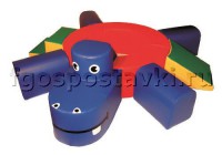 Сухой бассейн "Весёлый бегемот" с приставными элементам - fgospostavki.ru - Казань