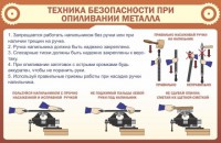 Стенд "Техника безопасности при опиливании металла" - fgospostavki.ru - Казань
