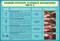 Стенд "Вязание крючком. Условные обозначения. Часть 2" - fgospostavki.ru - Казань