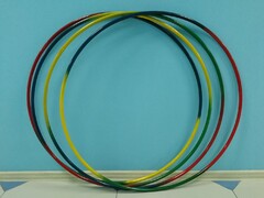 Обруч с утяжелителем стальной "Радуга" (900 миллиметров, 1050 грамм) - fgospostavki.ru - Казань