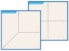Фрагмент (демонстрационный) маркерный (двухсторонний) "Координатная плоскость" - fgospostavki.ru - Казань