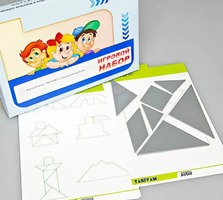 Игровой набор "Танграм" (с комплектом карточек) - fgospostavki.ru - Казань