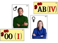 Модель-аппликация "Генетика групп крови" (ламинированная) - fgospostavki.ru - Казань