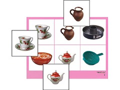 Логопедическое лото "Посуда" (4 планшета, 24 карточки, цветное, ламинированное) - fgospostavki.ru - Казань