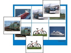 Логопедическое лото "Транспорт" (4 планшета, 24 карточки, цветное, ламинированное) - fgospostavki.ru - Казань