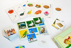 Лото "Иностранный язык" (3 игры, 6 планшетов, 36 карточек, цветные, ламинированные) - fgospostavki.ru - Казань