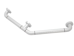 Поручень угловой трехопорный с антибактериальным покрытием (белая) - fgospostavki.ru - Казань