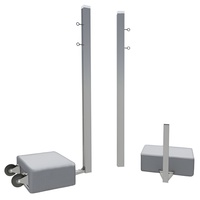 Бадминтонные стойки мобильные (с противовесами, на колесах) - fgospostavki.ru - Казань