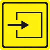 Тактильный знак (вход в помещение) 100х100 - fgospostavki.ru - Казань