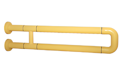 Поручень неоткидной двухопорный с антибактериальным покрытием (желтый) - fgospostavki.ru - Казань