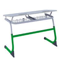 Парта SMARTY двухместная регулируемая по высоте (наклонная столешница) - fgospostavki.ru - Казань