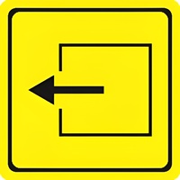 Тактильный знак (выход из помещения) 150х150 - fgospostavki.ru - Казань