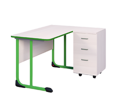 Стол учителя с тумбой с антивандальной кромкой - fgospostavki.ru - Казань