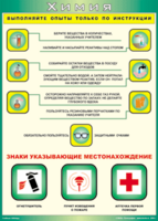 Таблица "Выполняйте опыты только по инструкции" (100х140 сантиметров, винил) - fgospostavki.ru - Казань
