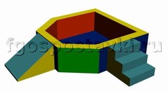 Сухой бассейн "Крепость" 1,5х1,2 метра - fgospostavki.ru - Казань